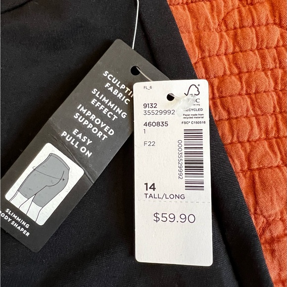 NWT Reitmans Modern Stretch Straight Leg Pant - 14 Tall - Picture 5 of 5